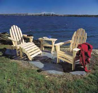 our Rustic Natural Cedar Adirondack chairs and ottomans are