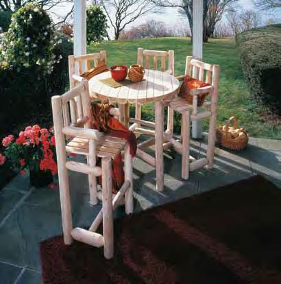 #020119C *Five Piece Bistro Set THIS SET CONSISTS OF: 4 - Bar Stool with Back (#3B) 1 - Bistro Table (#9C) 240