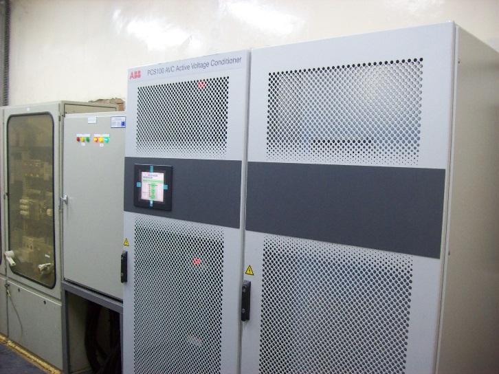 protection against continuous and frequent voltage dips due to heavy equipments operations Solution 1 (one) unit of PCS100 AVC 600