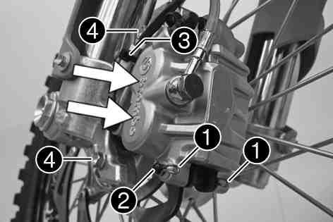 04 in)» If the minimum thickness is less than specified: Change the front brake linings. x ( p. 60) Check the brake linings for damage and cracking.