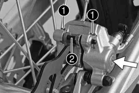 » If damage or cracking is visible: Change the rear brake linings. x ( p. 64) Danger of accident Brake system failure. Maintenance work and repairs must be carried out professionally.