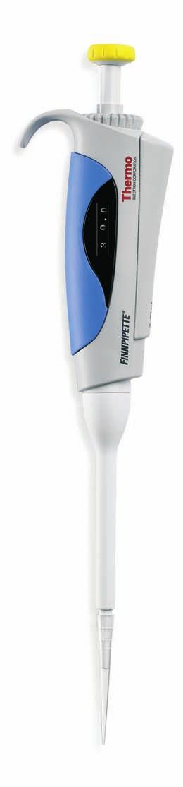 Special Features of Thermo Scientific Finnpipette Focus Color coding Fast volume adjustment Light plunger force Fine adjustment Improved