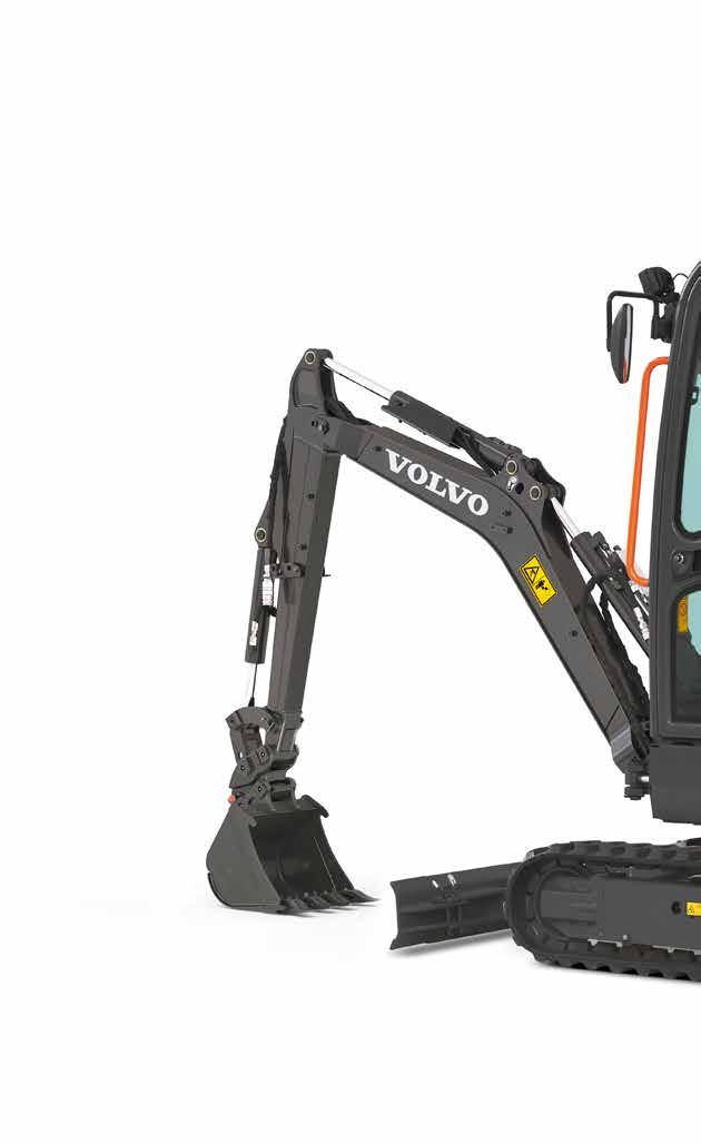Compact versatility Small machine, big performance 13% increase in traction force 2 130 kg combined digging forces Improved lifting capacity by an average of 22% to the front 140mm increase in