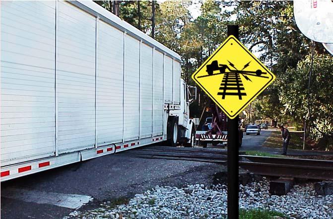 Hump Crossings Due to close clearance to the road, trucks and many trailers