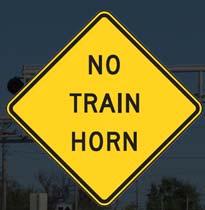have established Quiet Zones where train horns will not