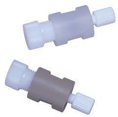 Low Pressure Unions Unions Cheminert to Cheminert 1/4-28 to 1/4-28 Includes flangeless 1/4-28 fittings for tubing OD indicated. Polypropylene unions are for use with flanged tubing only.