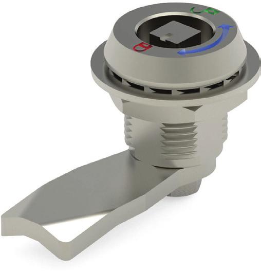 STAINLESS STEEL PRODUCTS COMPRESSION LOCK 540 SHORT HOUSING Used for cabinets that require better sealing under vibrating conditions Provides 4 mm of compression Provides noise isolation Different