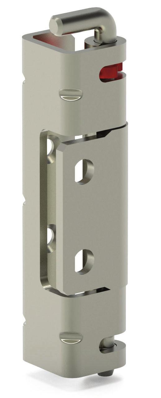 STAINLESS STEEL PRODUCTS 1995 CONCEALED HINGE Steel version: page Remove the door by just removing the pin Suitable for heavy-duty applications Suitable for 24 mm door bend cabinets BODY: Stainless