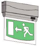 Reliant base unit With a range of mounting accessories specifically designed for enhanced flexibility, the Reliant exit sign offers unparalleled versatility and can be installed in the most awkward