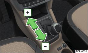 The parking mode must only be selected when the vehicle is stationary. R - Reverse gear Reverse gear can only be engaged when the vehicle is stationary and the engine is at idling speed.