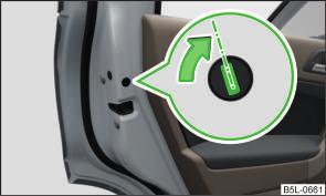 The symbol in the button is no longer illuminated. The following applies if your vehicle has been locked using the central locking button.