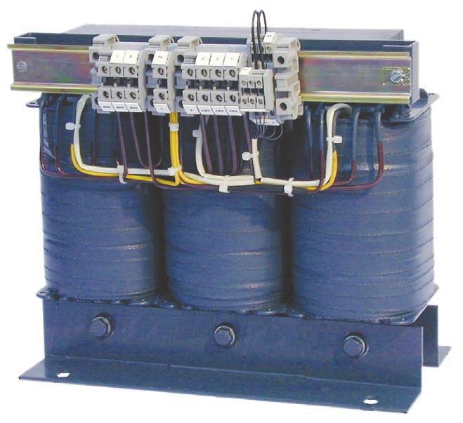 Three-phase isolating transformers for the supply of three-phase loads in medical locations DS0107 Device features Built-in temperature sensors acc.