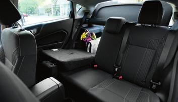 Traveling with people and gear? Fold one side of the rear seat down for longer items and leave one side up for a passenger. Sedan models combine 12.8 cu. ft.