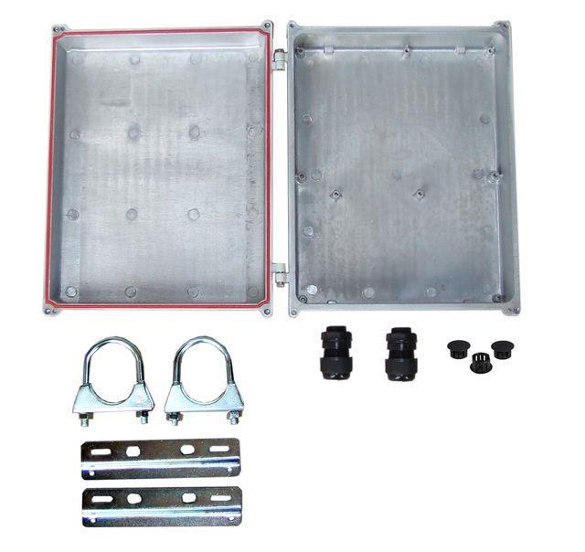 5 x 6 (445 x 318 x 152mm) 14 x 10 x 5 (356 x 254 x 127mm) Wall or pole mount with hose clamps (optional) Removable Steel Backplate 24 x 15 x 14" (610 x 381 x 356mm) 23 x 14 x 12" (584