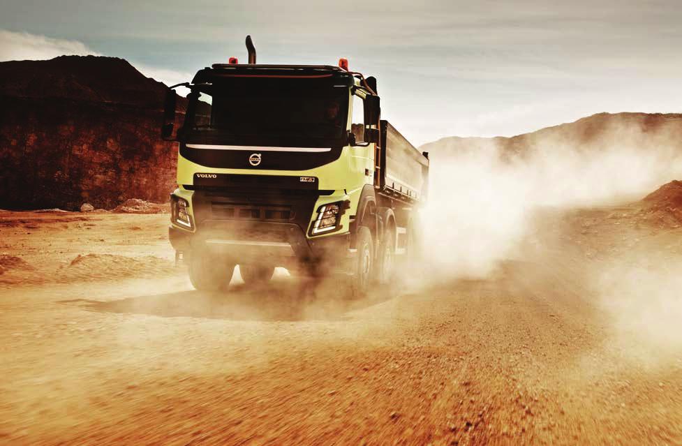 DESIGNED FOR TOUGH USE The ZF steering axle for all-wheel drive trucks stands out with its generous ground clearance, long service life, and robustness.