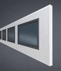 The standard vision panels are made of anodised aluminium and feature rectangular window partitions with either single-glazed or double-glazed