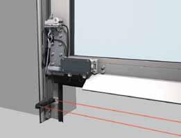 This type of operation is suitable for sectional doors of up to 12 m 2 door leaf area.