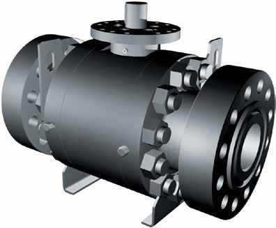 BT210 TRUNNION MOUNTED BALL VALVE / SIDE-ENTRY / DB&B SINGLE BALL / PLATE TRUNNION Range of Production: - SIZE from 10 to 36 - PRESSURE CLASS ANSI 150-300-600-900-1500-2500 API 2000-3000-5000-10000