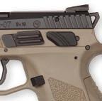 THREE INTERCHANGEABLE BACKSTRAPS, AVAILABLE IN S, M, L SIZE the CZ p-07 is A CoMpACt MoDEl of the standard CZ p-09.