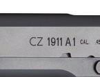 .45 ACp 10 the Us-CZ 1911 HAs AN AlUMiNiUM trigger WitH trigger pull WEiGHt