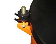 Adjust the drum cover and tighten it with the thumb screws provided along with the drum