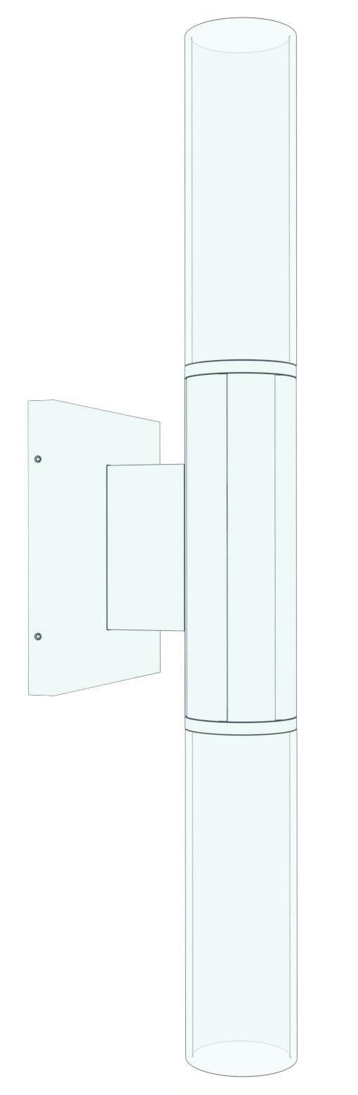 MECHANICAL DIAGRAMS SINGLE/DOUBLE-SIDED WALL SCONCE (S/DS) T10 S: 12.50 T10 SD: 18.50 G40 S: 12.25 G40 SD: 18.00 A19 S: 9.65 A19 SD: 12.80 2.00 OD 5.00 6.50 0.50 1.50 T10 : 6.00 G40: 5.75 A19: 3.