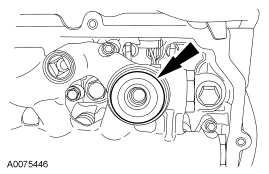 Remove the high pressure oil rail-to-valve cover gasket. Fig.