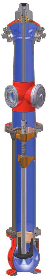VAG NOVA DN 150 Standpost Hydrant Maintenance-free stem seal Nominal diameter DN 150 Installation depth: 1.25 m / 1.