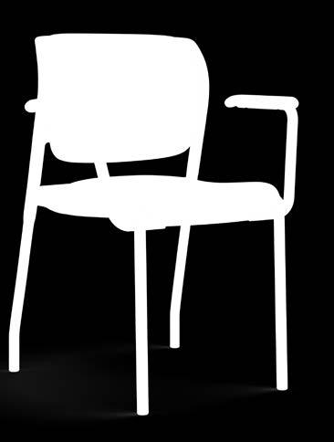 stool versions. The contemporary styling of this Piretti chair emulates the human spine.