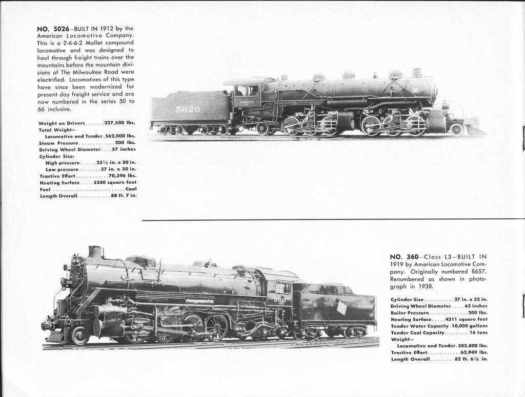 NO. 5026-BUILT IN 1912 by the American Locomotive Company.