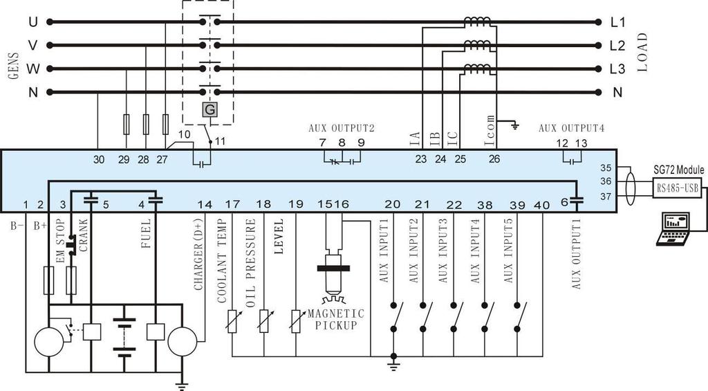 11 TYPICAL WIRING DIAGRAM HGM6010KC Typical