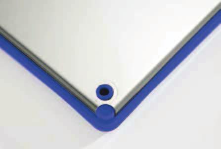 Technical advantages 1 2 Hygienic profiles: (detail in photo 1) The specially designed profiles
