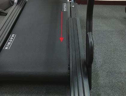 4) Slide the rail to back of the treadmill (Figure D). Figure C Figure D 5) Reverse Step 1-4 to install a new side rail.