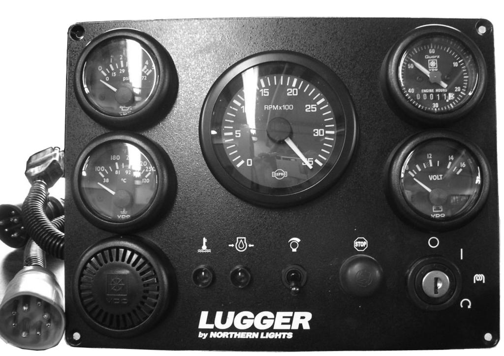 Instrument Panel 1 2 12 11 3 10 4 9 8 7 6 5 Figure 4: Lugger Main Instrument Control Panel 1. TACHOMETER The tachometer shows the engine speed in revolutions per minute. (RPM).