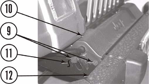 (92). 13. Jeep cover front bumper. a. Install plastic cover (10) on frame (11) and front bumper (12) with four bolts (9). D.