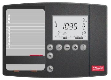 List of components: 0 3 6 9 5 8 4 7 0 3 6 9 5 8 4 7 S S ECL Comfort 300 Outdoor temperature sensor (ESM-0) Room temperature sensor (ESM-0) - circuit I 0 0 8 0 0 8 6 6 S3 S4 S5 S6 P P M M Flow