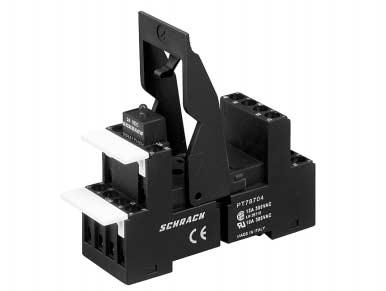 Accessories Miniature Relay PT New retainer clip with ejection function Easy replacement of relays on a densely packed DIN rail High quality rising clamp terminals Captive combination terminal screws