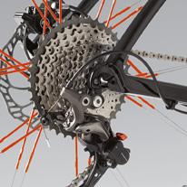 Maximum drive performance with Shimano XTR equipment, including 22-speed shift system. Hydraulic disc brakes [ Magura MT Race ].