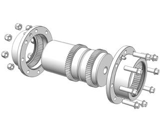 If the customer carries out the hub bore then the hub must be aligned carefully with the outer diameter in order to adhere to the required concentricity.