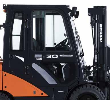 Full Cabin (optional) The new Doosan cabin provides not only great comfort