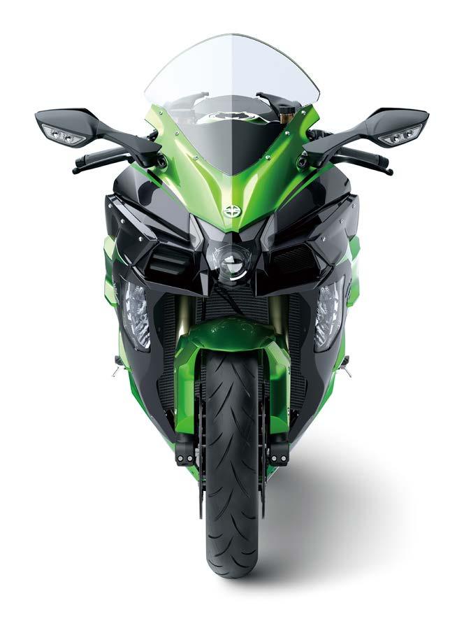 TECHNICAL DETAILS: CHASSIS * Full-fairing bodywork offers a balance of rider comfort and aerodynamics, strategically shielding the rider without being so large it causes