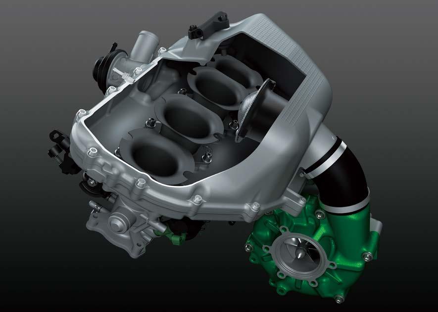 The supercharger settings (rpm and airflow volume for maximum efficiency) were also optimised.