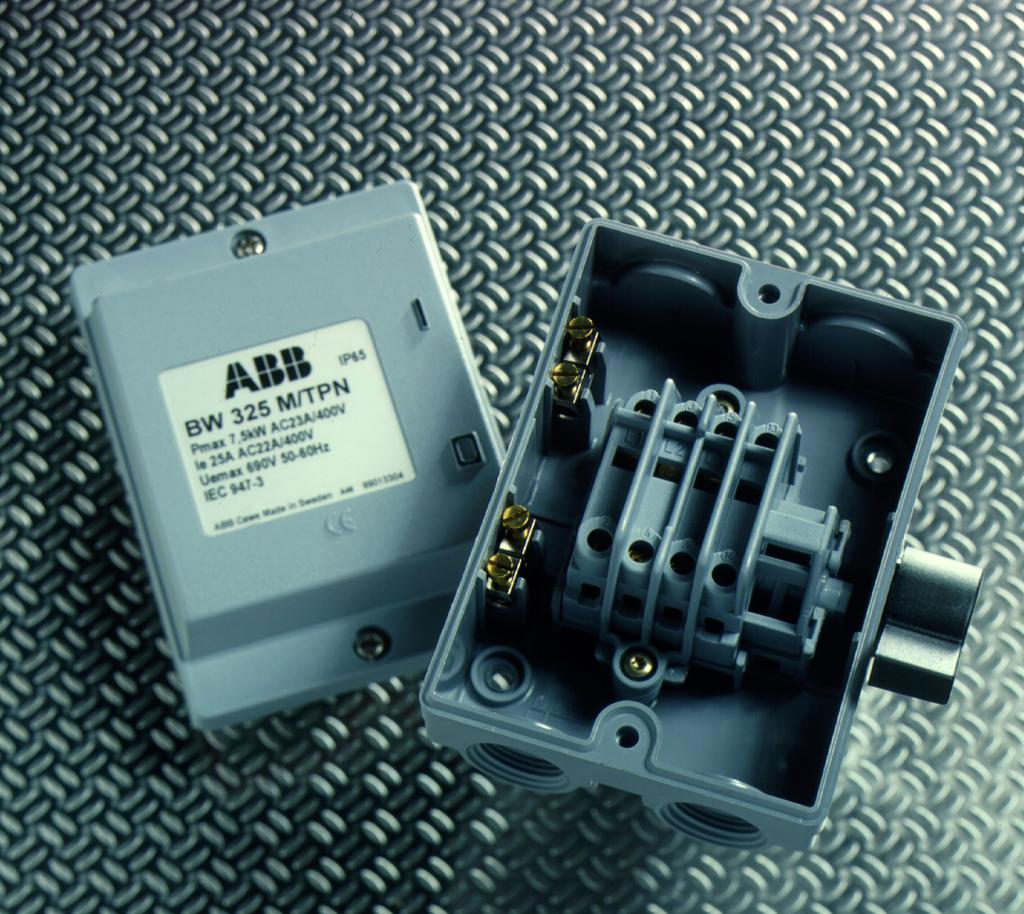 Description Switches type BE and BW Safety switches type BWS with plastic enclosure A new range of switches and safety switches with enclosures in robust plastic (PBT) available in grey and yellow.