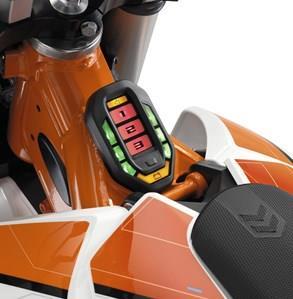 POWER ELECTRONICS AND DISPLAY The power electronics convert throttle actuations into controllable yet sporty propulsion.