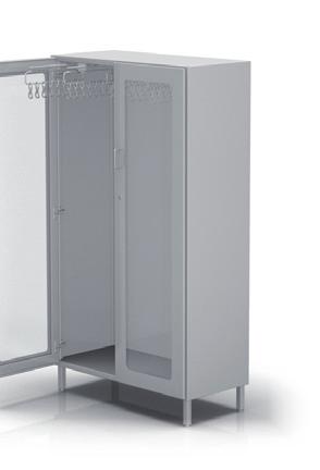 2-276 with electronic locking mechanism 2-277 with electronic locking mechanism 2-278 Catheter cabinet two glass wing doors with rubber insulation and handles doors equipped with locking mechanism -