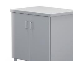08 E AND STORAGE CABINETS 2-292 2-293 2-294 Cabinet for hospital footwear self-standing cabinet made of stainless steel 1.