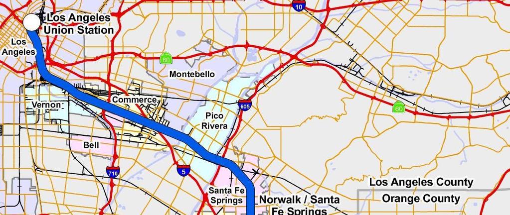 FIGURE 2: Los Angeles to Anaheim NEXT STEPS Completion of the project-level environmental documents for all segments,