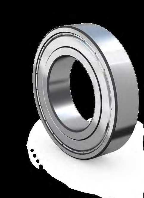 Quiet running is one of the most important advantages that deep groove ball bearings have over other types of rolling bearings.