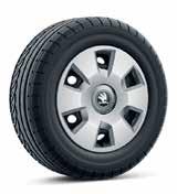 WHEELS 15" SIDUS hub covers (standard on Active) 16" ILIAS alloy wheels (standard on Ambition) 16" ALCATRAS alloy wheels