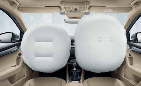 the passenger airbag is located in the dashboard.